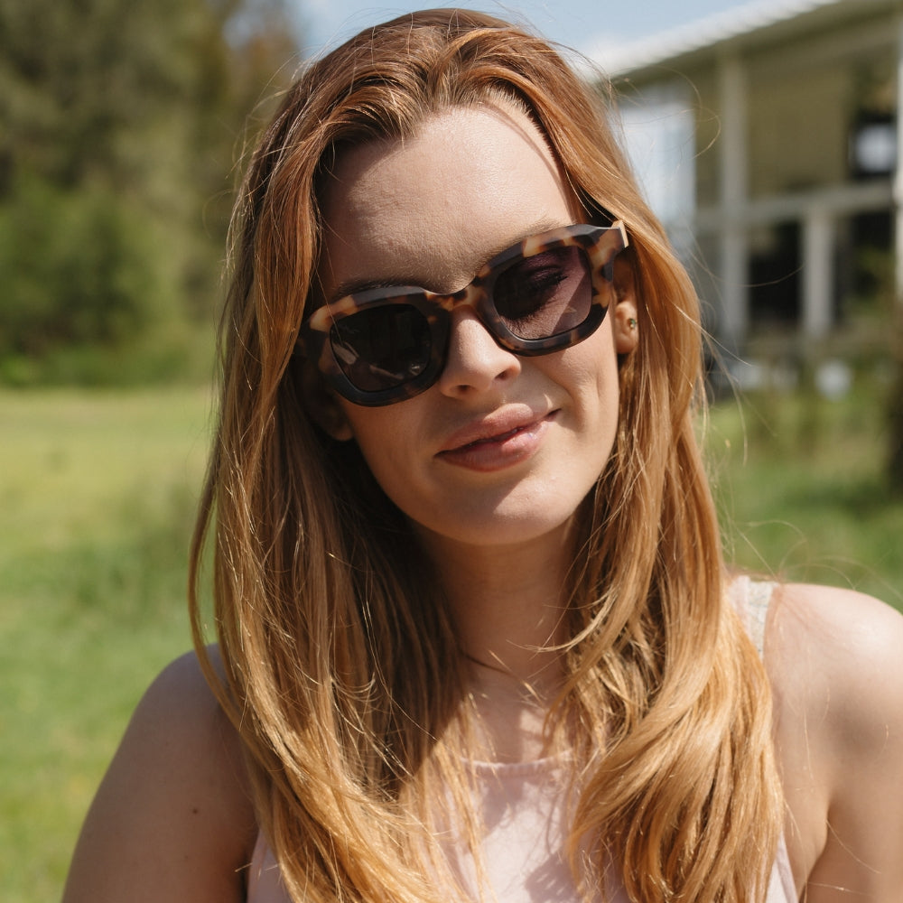 QUEST ROCKY TORT l Sunglasses l Polarised Lens l Walnut Arms - Soek Fashion Eyewear Australia