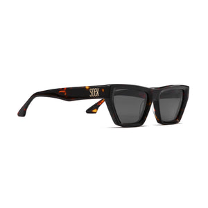 BEYOND EBONY - Plant Based Dark Tortoise Frame l Black Polarised Lens - Soek Fashion Eyewear Europe