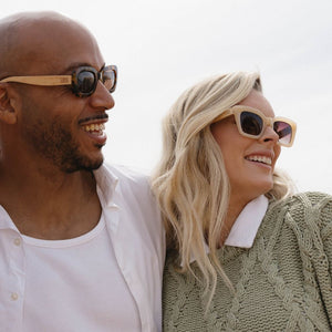 ZAHRA NUDE l Brown Gradient Lens l White Maple Arms - Soek Fashion Eyewear Europe