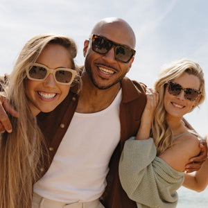 ZAHRA NUDE l Brown Gradient Lens l White Maple Arms - Soek Fashion Eyewear Europe