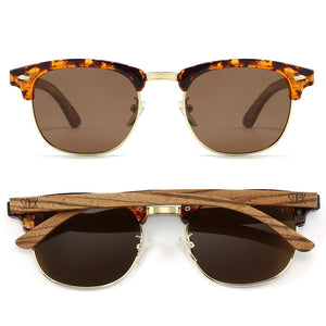 BANJO Brown Polarised Lens l  Walnut Arms - Soek Fashion Eyewear Europe
