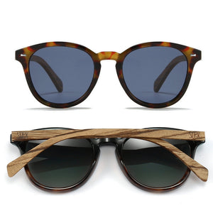 TAINE TORT Blue Lens l Walnut Arms - Soek Fashion Eyewear Australia