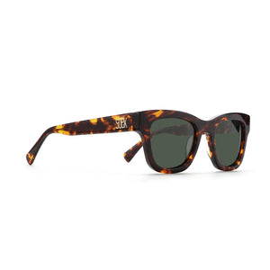 COLLIDE TORT - Bio Acetate Tortoise Frame l Khaki  Polarised Lens - Soek Fashion Eyewear Europe