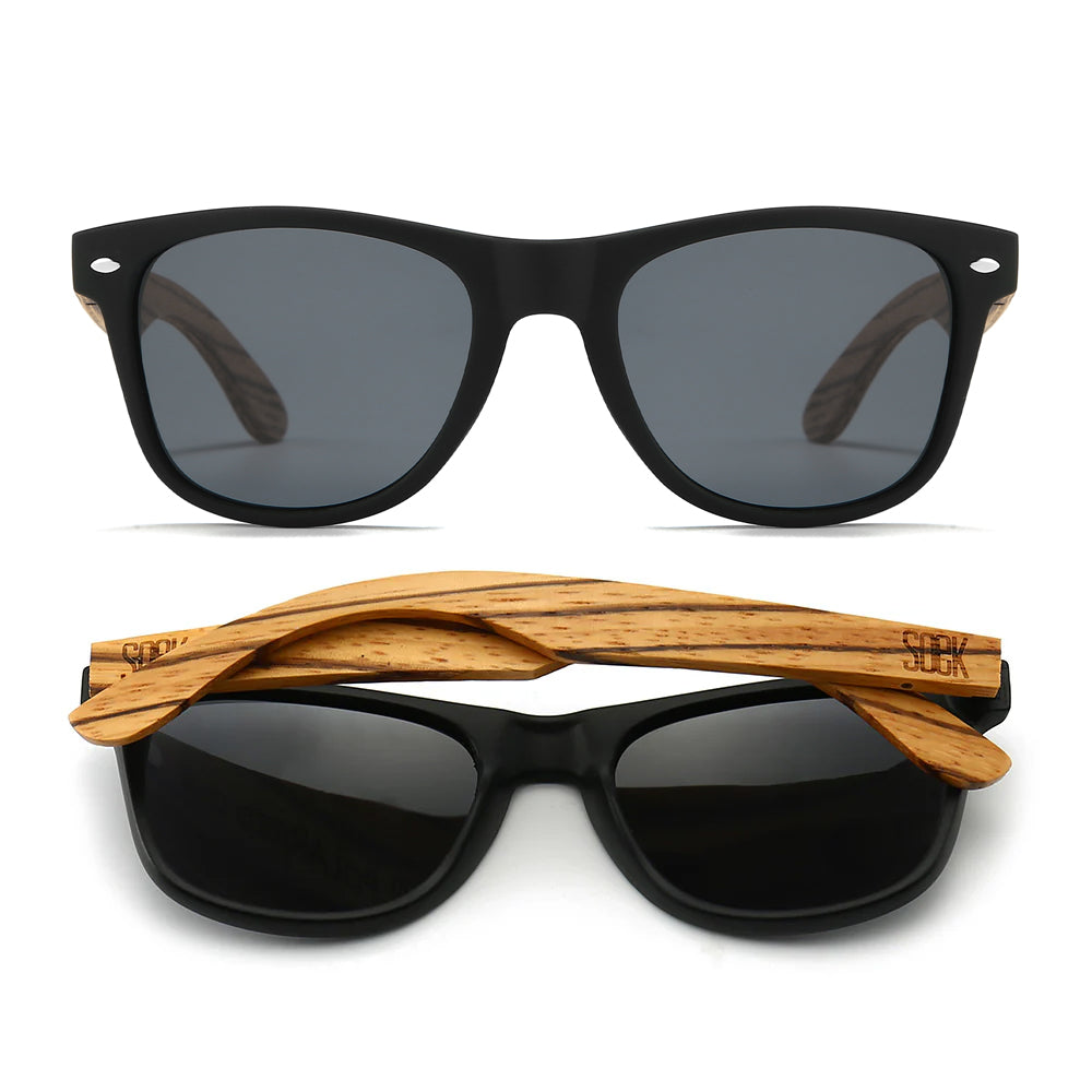 BALMORAL Black Lens l Walnut Arms - Soek Fashion Eyewear Australia