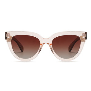 FLUTTER Blush l Sunglasses l Brown Lens l Walnut Wood Arms - Soek Fashion Eyewear Australia