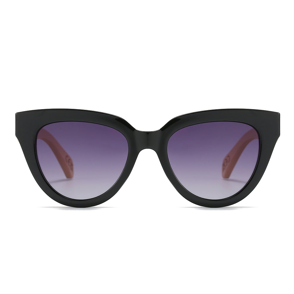 FLUTTER Storm l Sunglasses l Black Lens l White Maple Arms - Soek Fashion Eyewear Australia
