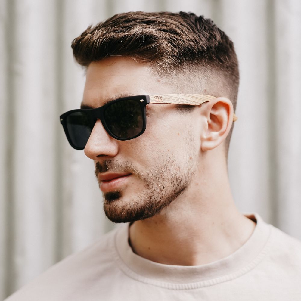 BALMORAL Black Lens l Walnut Arms - Soek Fashion Eyewear Europe