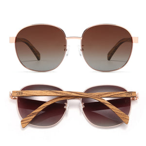 CLEO BLOOM l Rose Gold Metal l Polarised Lenses - Soek Fashion Eyewear Europe