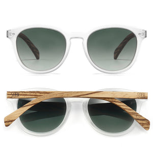 TAINE FROST Khaki Lens l Walnut Arms - Soek Fashion Eyewear Europe