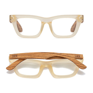 SYDNEY LEMON l Wooden Magnifying Reader - Soek Fashion Eyewear Europe