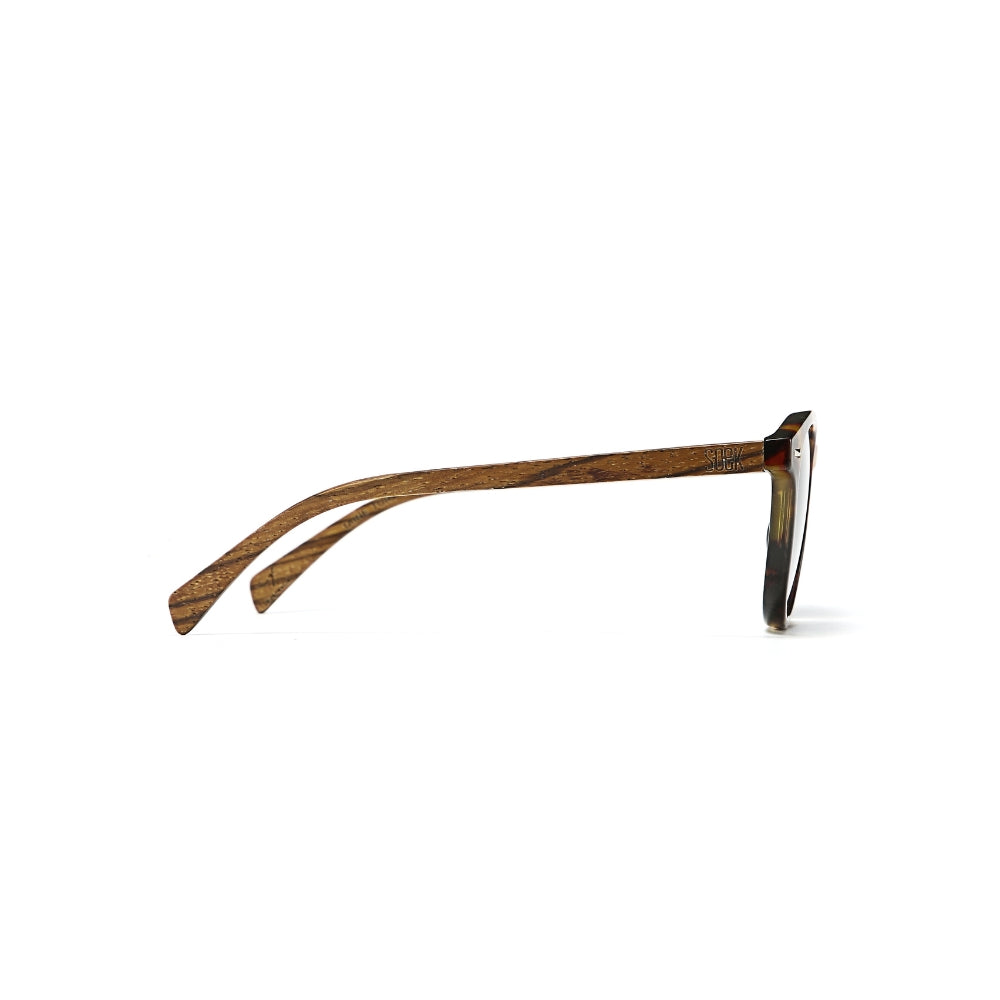 TAINE TORT  Blue Lens l Walnut Arms - Soek Fashion Eyewear Australia
