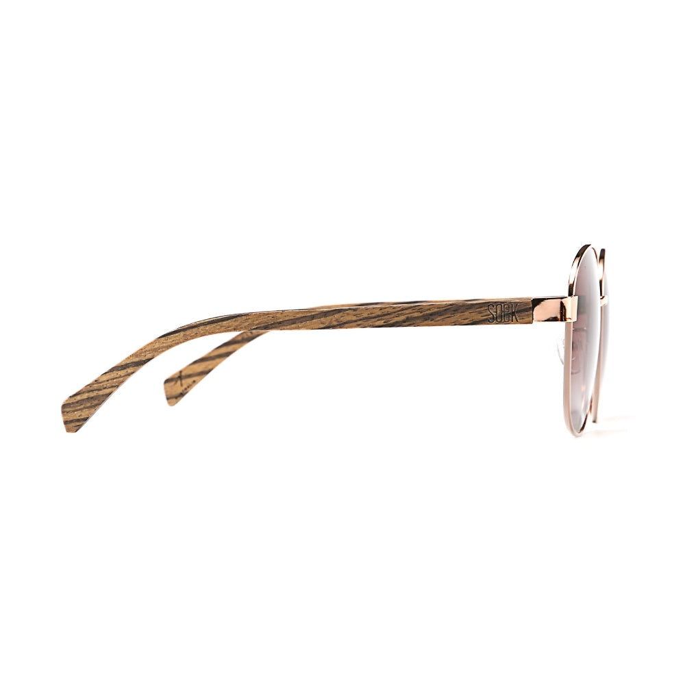 CLEO BLOOM l Rose Gold Metal l Polarised Lenses - Soek Fashion Eyewear Europe