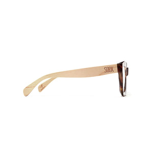 ZAHRA TOFFEE l Wooden Blue Light Magnifying Reader - Soek Fashion Eyewear Europe
