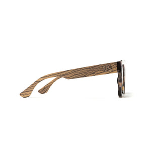 ROCCO TORT l Black Polarised Lens l Walnut Arms - Soek Fashion Eyewear Europe