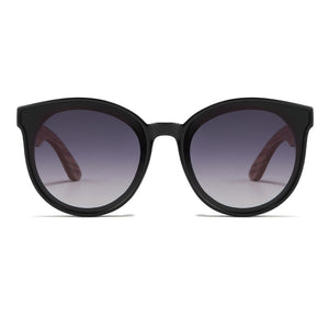 BELLA MIDNIGHT l Black Gradient Lens l Wooden Arms - Soek Fashion Eyewear Australia