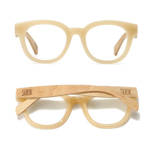ALIVE CREAM l Wooden Magnifying Reader - Soek Fashion Eyewear Europe
