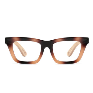 SYDNEY COASTAL CARAMEL l Wooden Magnifying Reader - Soek Fashion Eyewear Australia