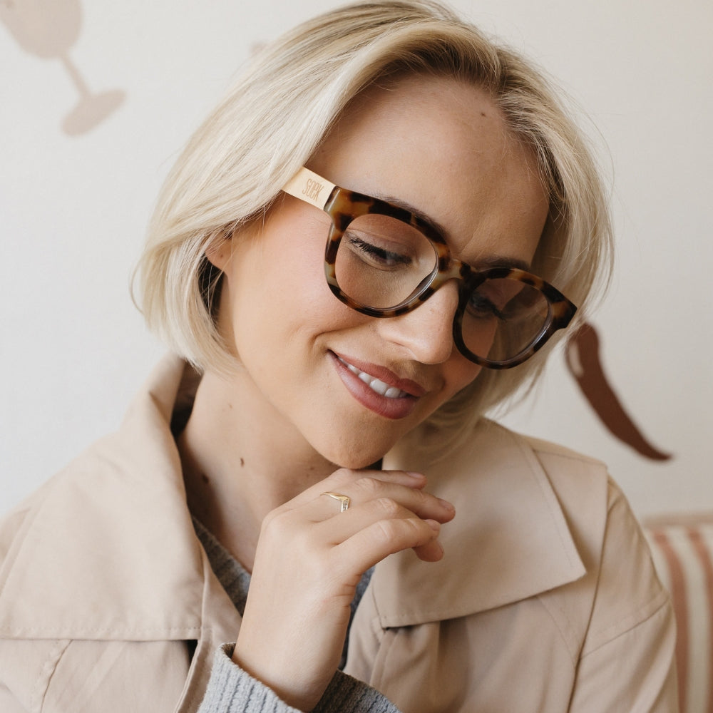 ALIVE ROCKY TORT l Wooden Magnifying Reader - Soek Fashion Eyewear Europe