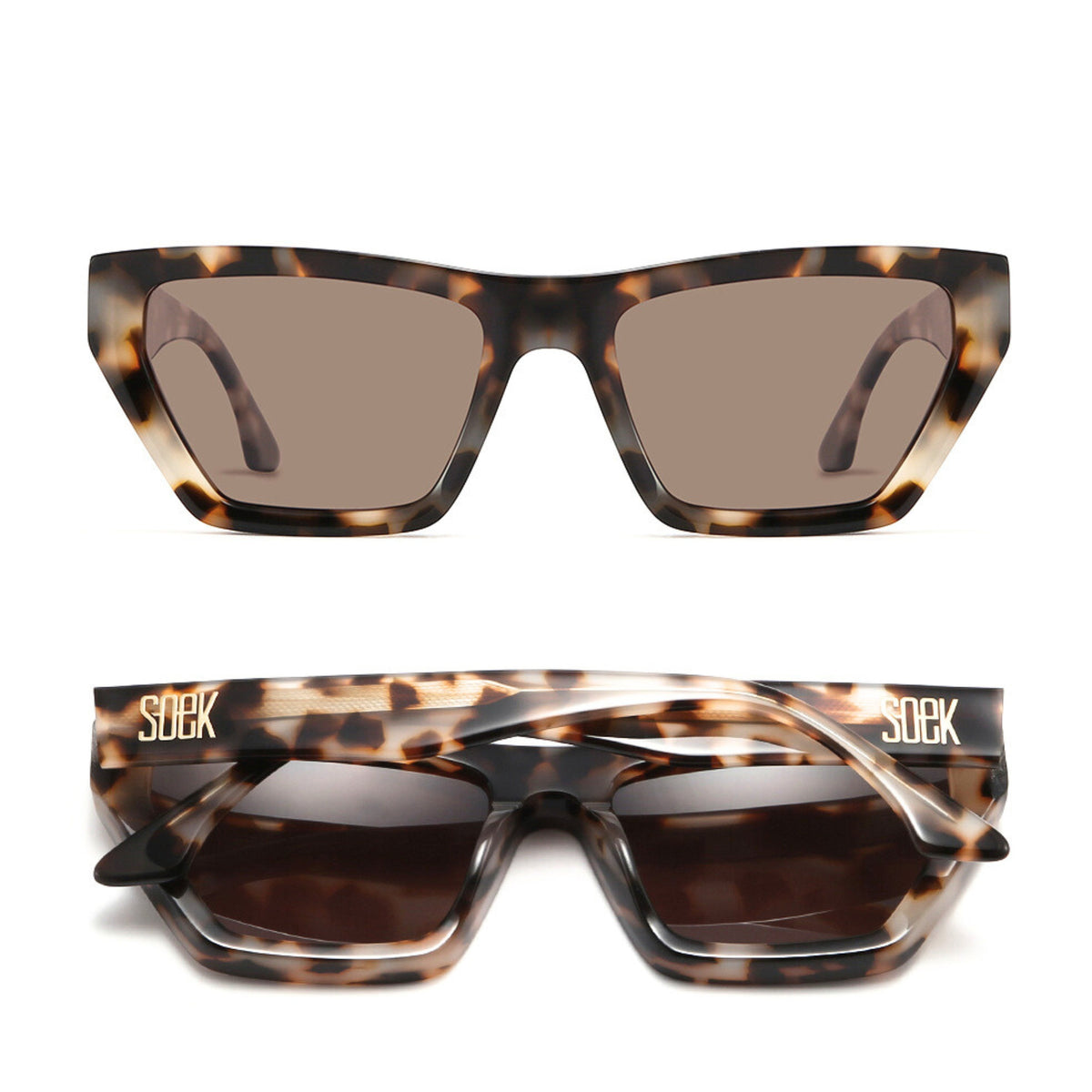 BEYOND SANDSTONE - Plant Based Ivory Tort Frame l Black Polarised Lens - Soek Fashion Eyewear Australia