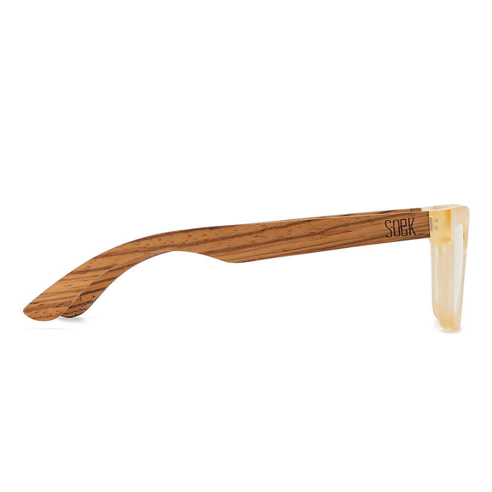 SYDNEY LEMON l Wooden Magnifying Reader - Soek Fashion Eyewear Europe