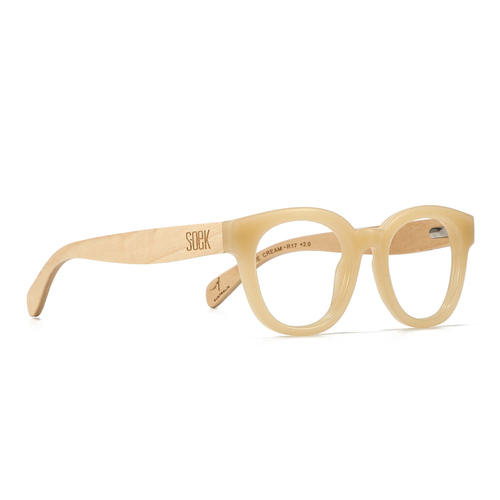 ALIVE CREAM l Wooden Magnifying Reader - Soek Fashion Eyewear Europe