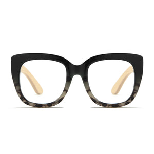 RIVIERA BLACK/IVORY l  Blue Light Magnifying Reader - Soek Fashion Eyewear Europe