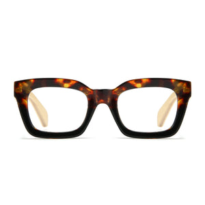 ZAHRA TOFFEE l Wooden Blue Light Magnifying Reader - Soek Fashion Eyewear Europe