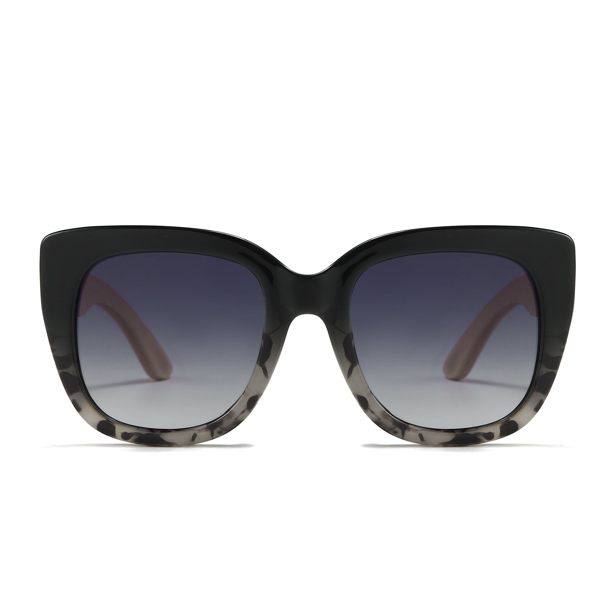 RIVIERA BLACK IVORY TORT  Black Gradient Lens l White Maple Arms - Soek Fashion Eyewear Australia
