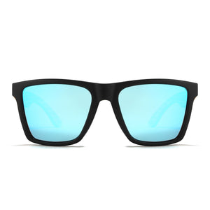 FORRESTERS l Blue Reflective Lens l Walnut Arms - Soek Fashion Eyewear Europe