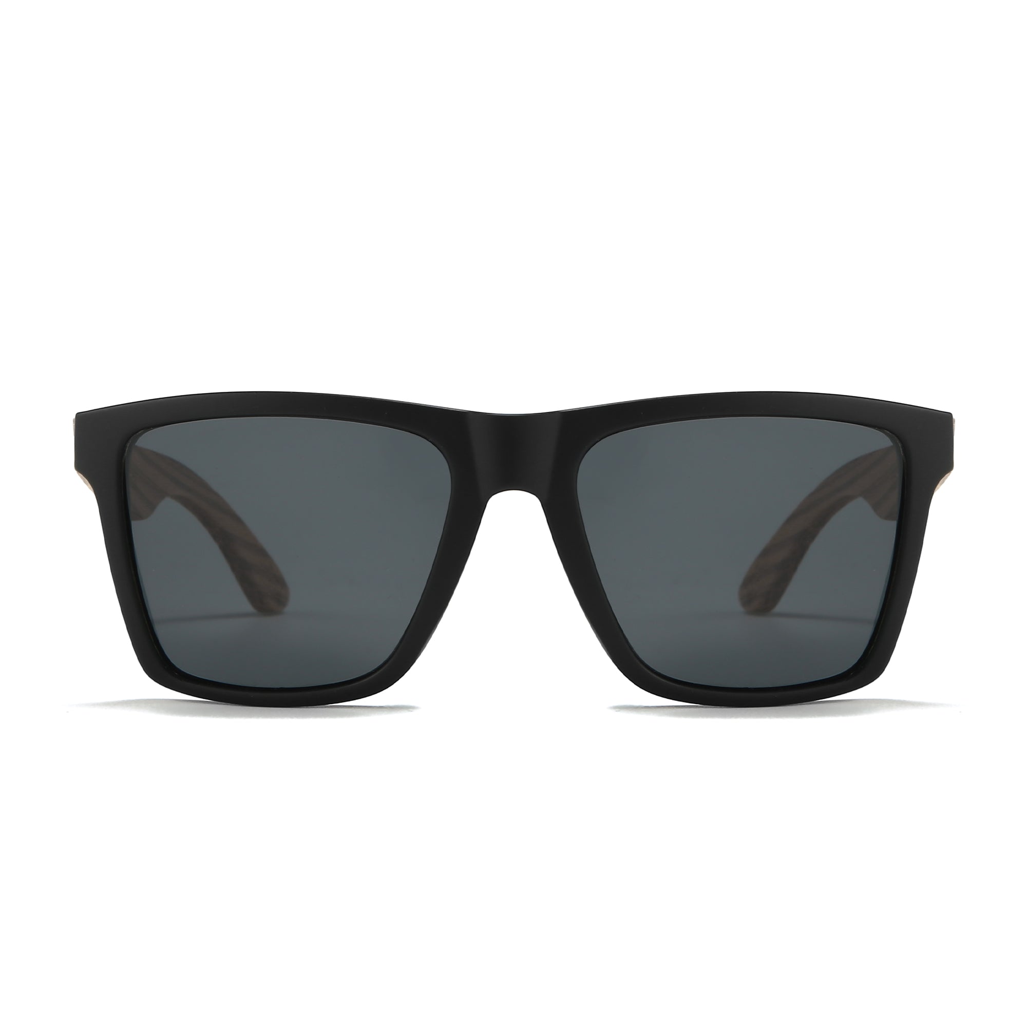 DALTON  Black Sunglasses l Black Lens l Walnut Arms - Soek Fashion Eyewear Australia