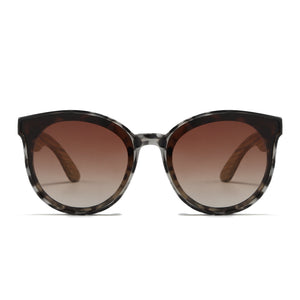 BELLA IVORY TORTOISE l Black Graduated Lens l Walnut Arms - Soek Fashion Eyewear Europe
