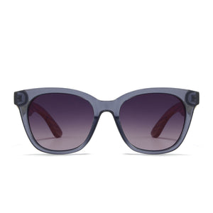 LILA GRACE MIDNIGHT BLUE l Smokey Gradient Lens l Walnut Arms - Soek Fashion Eyewear Europe