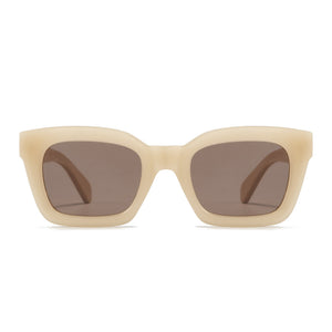 ZAHRA NUDE l Brown Gradient Lens l White Maple Arms - Soek Fashion Eyewear Europe