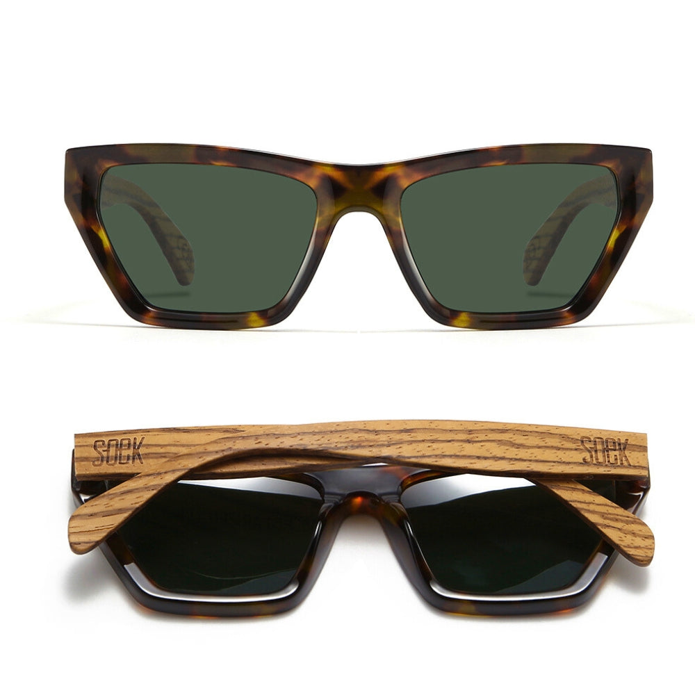 NILAA HONEY TORT l Graduated Brown Lens l Walnut Arms - Soek Fashion Eyewear Australia