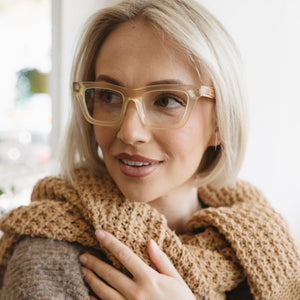 SYDNEY LEMON l Wooden Magnifying Reader - Soek Fashion Eyewear Europe