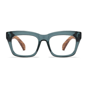 MORGAN INDIGO l Wooden Magnifying Reader - Soek Fashion Eyewear Europe