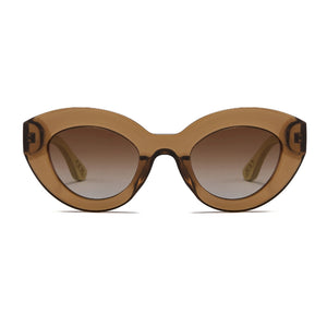 STEVIE MOCHA l Grey Lens l White Maple Arms - Soek Fashion Eyewear Europe