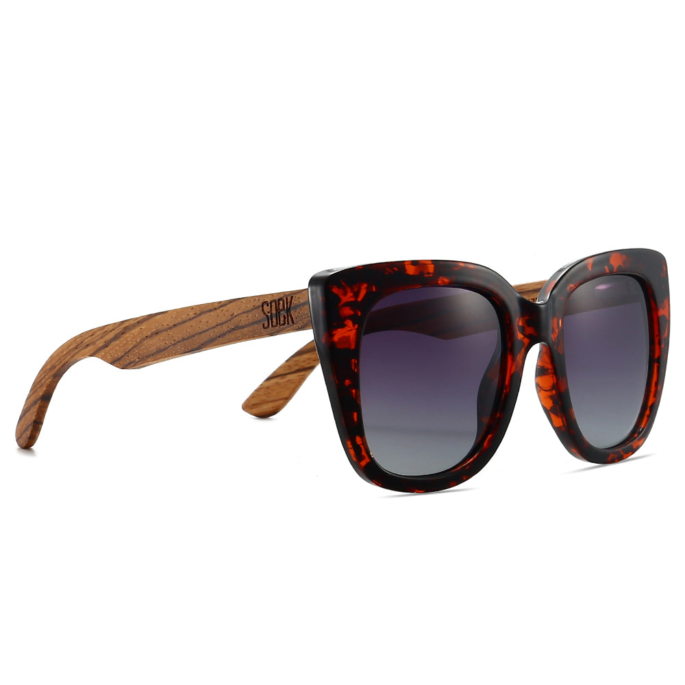 RIVIERA TORTOISE  Black Graduated Lens l Walnut Arms - Soek Fashion Eyewear Australia