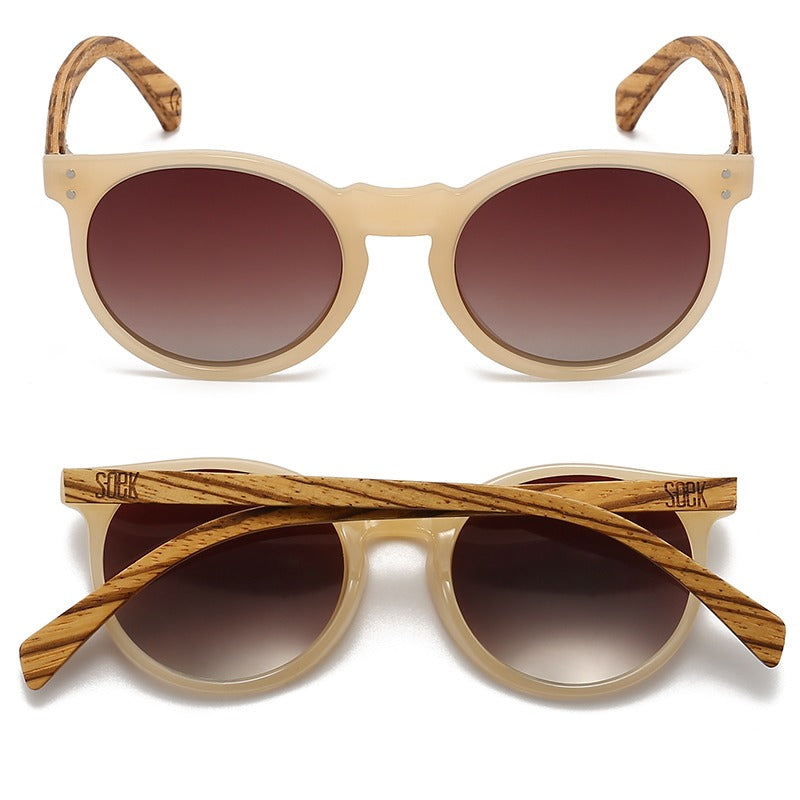 FRASER Brown Polarised Lens l Walnut Arms - Soek Fashion Eyewear Australia