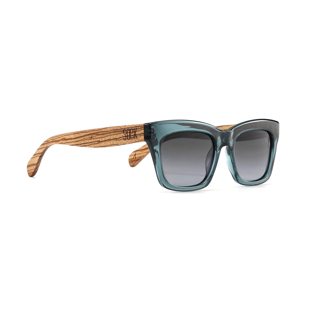 MORGAN INDIGO l Grey Lens l Walnut Arms - Soek Fashion Eyewear Europe
