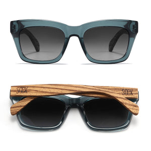 MORGAN INDIGO l Grey Lens l Walnut Arms - Soek Fashion Eyewear Europe