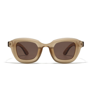 QUEST WHISKEY l Sunglasses l Polarised Lens l Walnut Arms - Soek Fashion Eyewear Australia