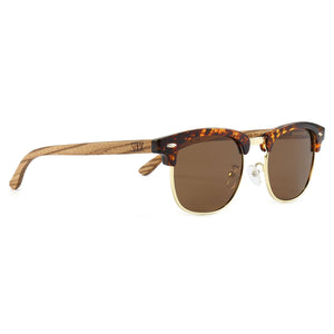 BANJO Brown Polarised Lens l  Walnut Arms - Soek Fashion Eyewear Europe