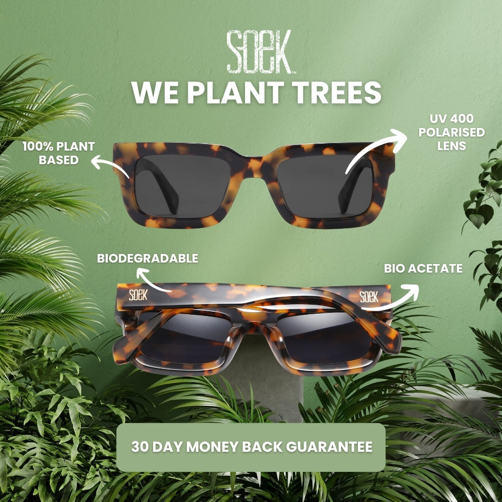 *NEW* LOVER OMBRE SLATE l 100% Plant Based l Black Polarised Lens - Soek Fashion Eyewear Australia