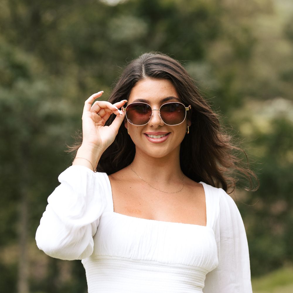 CLEO BLOOM l Rose Gold Metal l Polarised Lenses - Soek Fashion Eyewear Europe