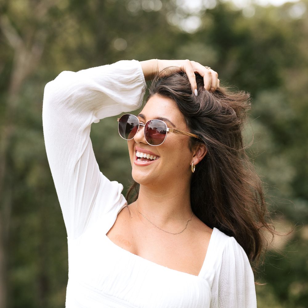 CLEO BLOOM l Rose Gold Metal l Polarised Lenses - Soek Fashion Eyewear Europe