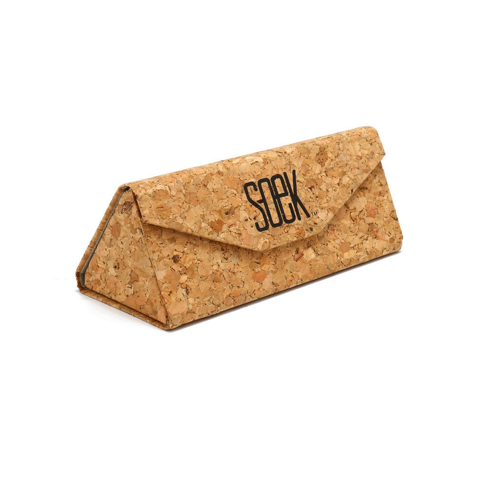 100% Biodegradable SOEK Cork Case - Soek Fashion Eyewear Australia