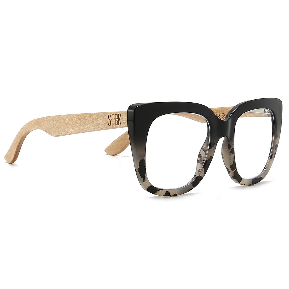 RIVIERA BLACK/IVORY l  Blue Light Magnifying Reader - Soek Fashion Eyewear Europe