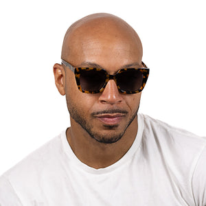 HARPER HONEY TORT - Bio Acetate Tortoise Frame l Brown Graduated Polarised Lens - Soek Fashion Eyewear Australia