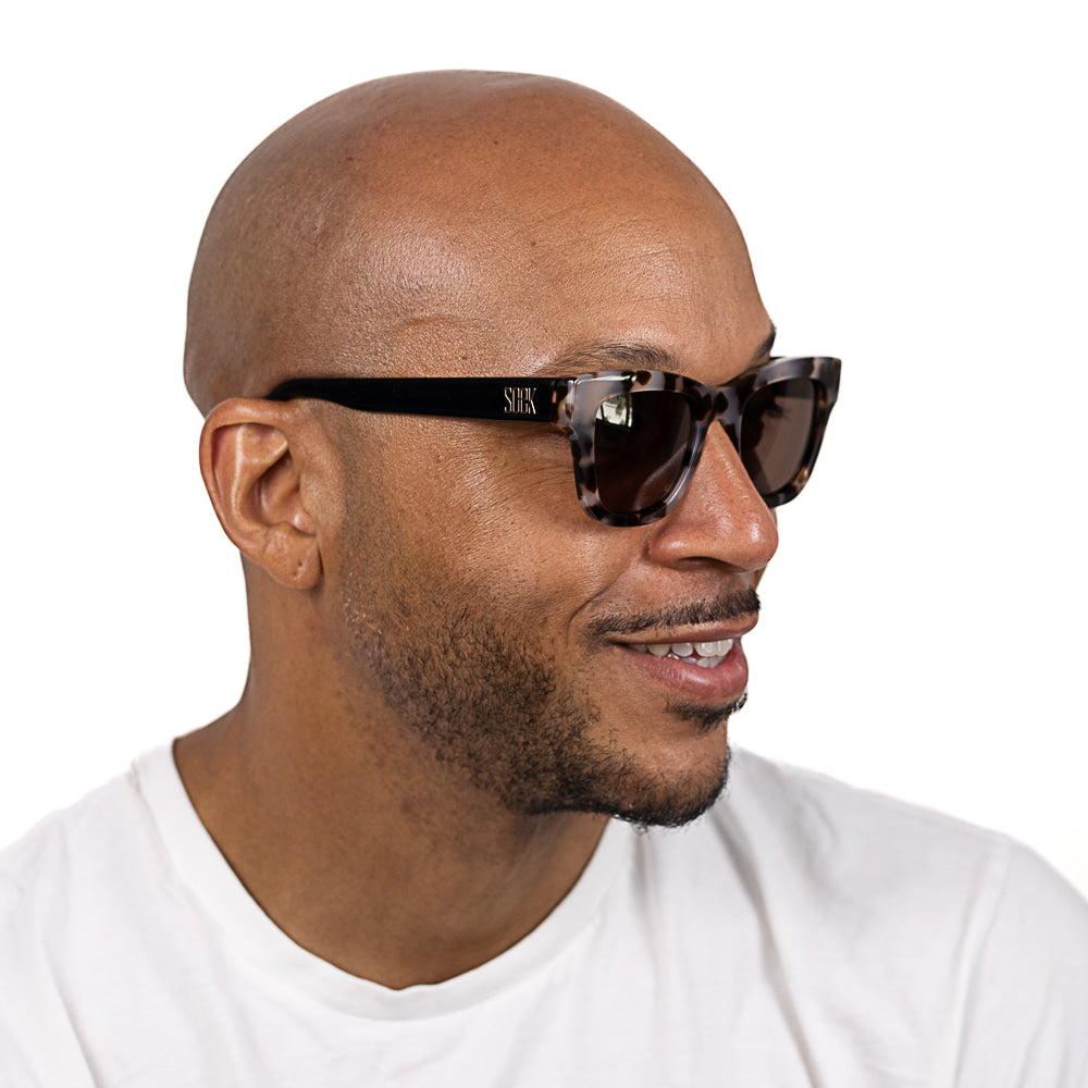 COLLIDE SANDSTONE - Bio Acetate Tortoise Frame l Brown Polarised Lens - Soek Fashion Eyewear Europe